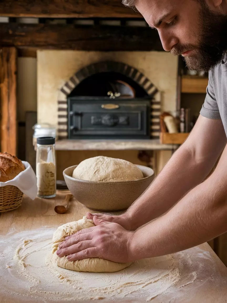 A Photo Of A Man With A Beard Kneading D 3xdtj2wvt8grkpi3cyciiq Akgmgkxkshud1 Clmaz0lg