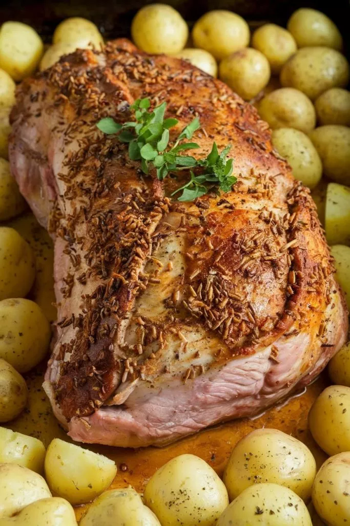 A Photo Of A Whole Pork Baked In The Ove Rlw92dxzsnaoklcncfqz2w Rb9fz9kxqcilm1a6gtxpfg